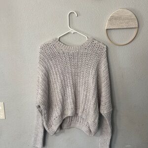 Women's Gray Knit Sweater